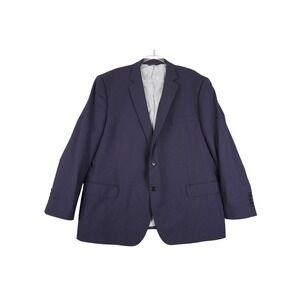 Brooks Brothers Explorer Traditional Blazer Mens 50R Navy Blue Wool Blend